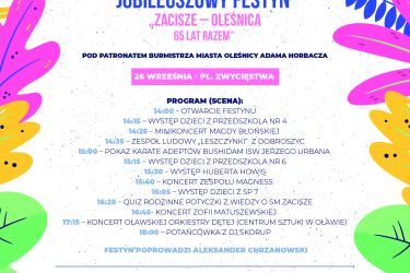 Jubileuszowy Festyn "Zacisze - Oleśnica 65 lat razem - 26 września